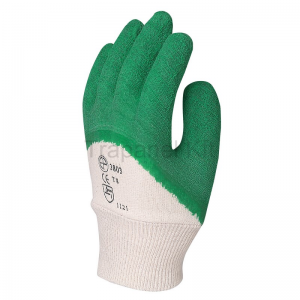 MÃRTOTT ZÖLD KREPP LATEX, ÉRDES, SZELLÕZÕ KÉZHÃT
