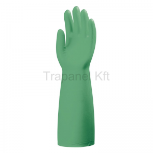 MÃRTOTT NITRIL/NBR ZÖLD VEGYSZERÃLLÓ KESZTYÛ, 40CM/0,52MM