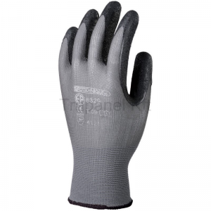 SZERELÕKESZTYÛ, SZÜRKE PA/FEKETE HABOSÃTOTT LATEX TENYÉR